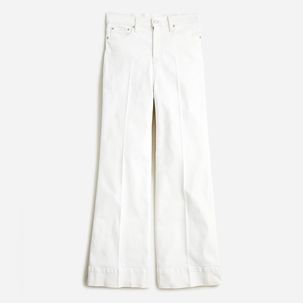 J CREW five pocket wide leg jean trouser